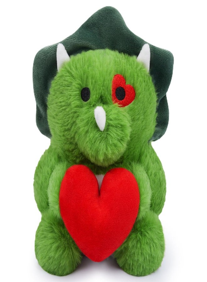 JIZWPOOM Valentines Day Plush - Heart Dinosaur Stuffed Animal Toy, Cute Valentines Day Decorations Classroom Gifts - Image 1